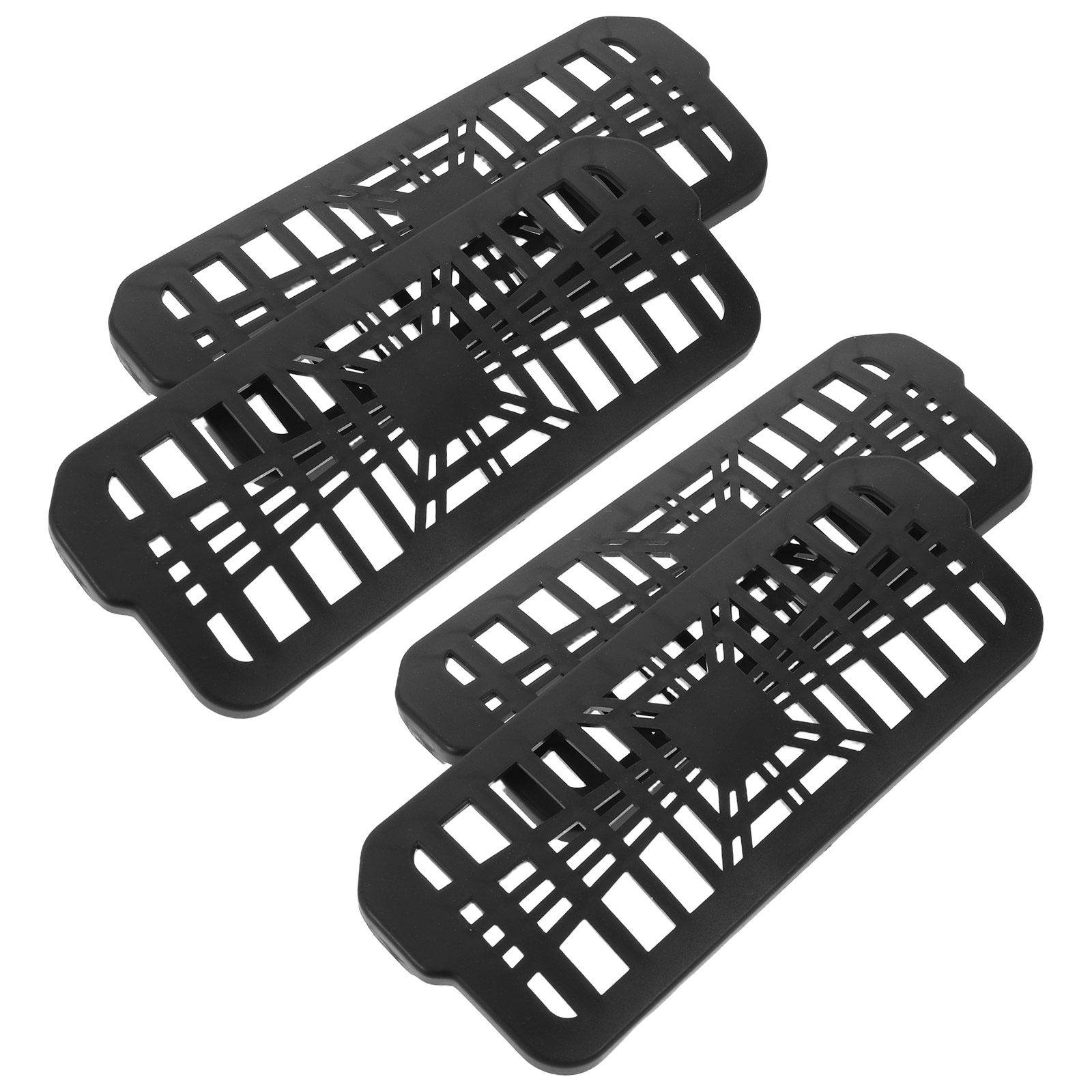 Car Accessories Rear - ฝาครอบป้องกันช่องระบายอากาศใต้เบาะ 4 ชิ้น ตะแกรงช่องระบายอากาศเบาะหลัง วัสดุ ABS