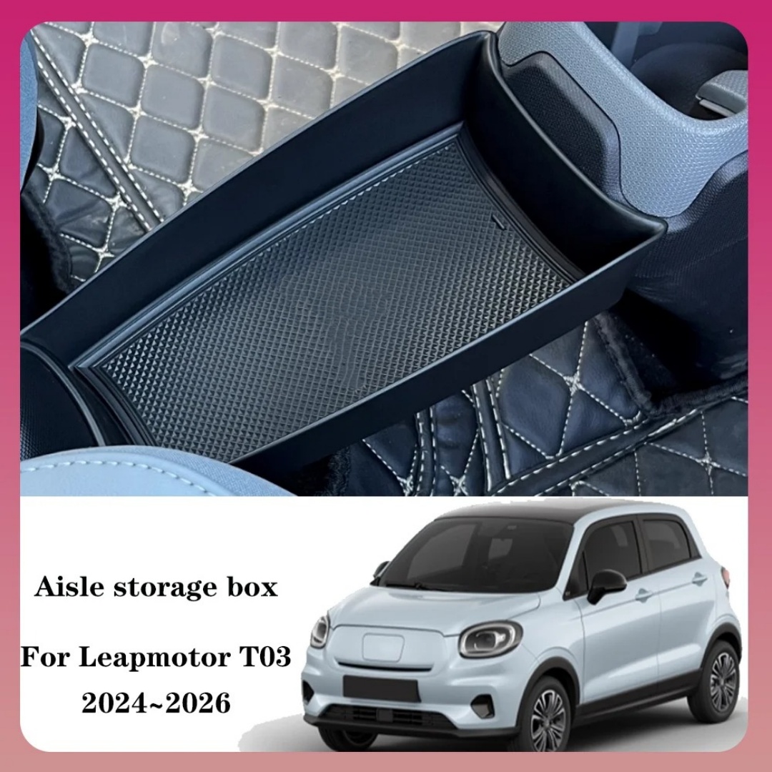 Car Accessories Essentials - สำหรับ Leapmotor T03 2024 2025 กล่องเก็บของคอนโซลกลาง