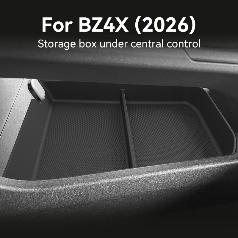 Car Accessories Essentials - สำหรับ Toyota BZ4X 2026 RHD กล่องเก็บของด้านล่างคอนโซลกลาง